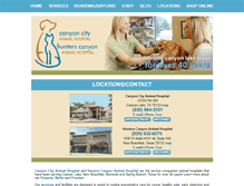 Tablet Screenshot of canyonvet.com